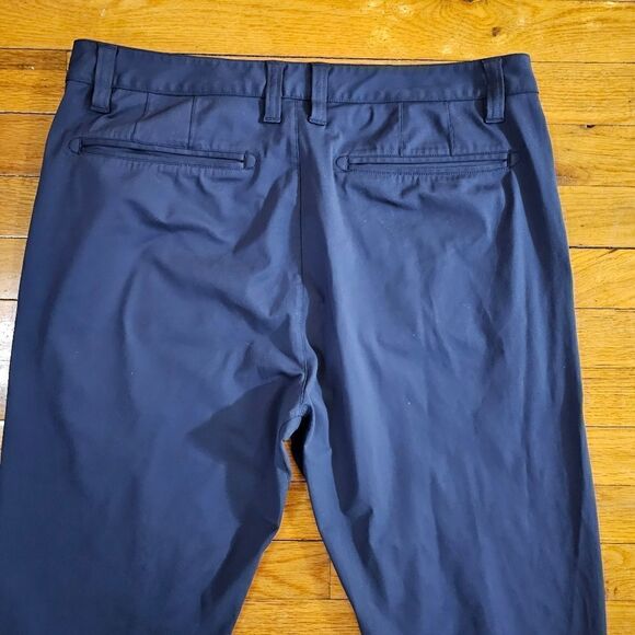 Rhone Commuter Pants Mens 33 Navy Blue Straight Stretch Flex Knit - Picture 5 of 12